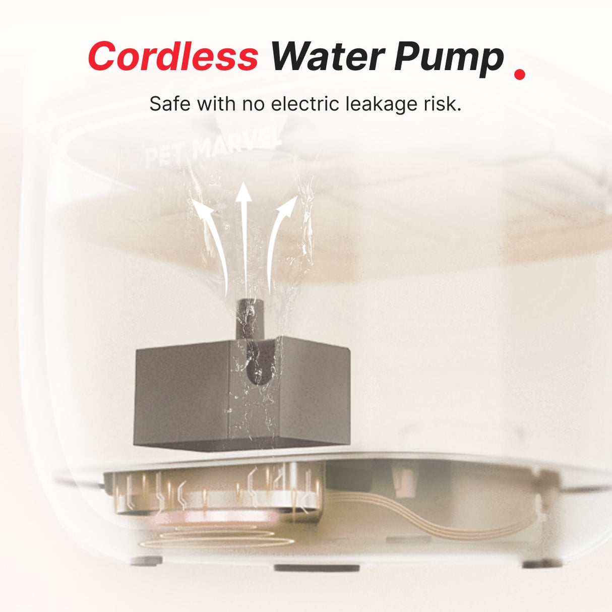 safe wireless water pump without electric leakage